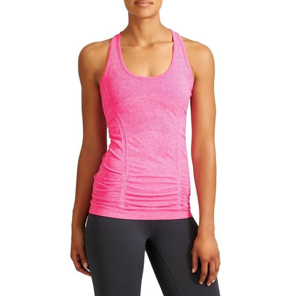Athleta Small Hot Pink Fastest Track Tank Top Athletic Fitted Racerback Yoga - Picture 1 of 7